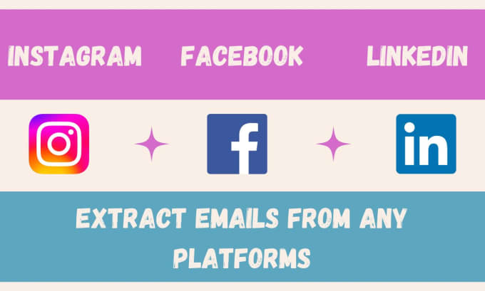 Gig Preview - Scape targeted emails from any social media platform