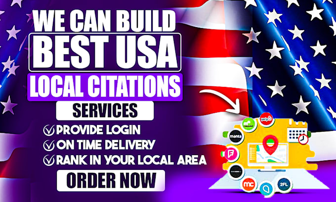 Gig Preview - Do best USA local citations and directory submissions for local SEO