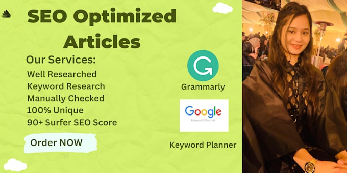 Gig Preview - Write SEO optimized articles for you