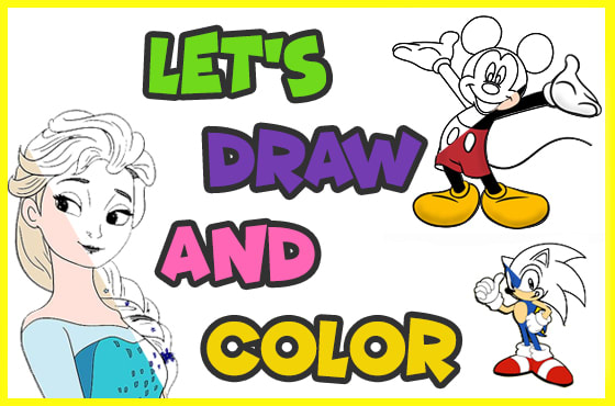 Bestseller - make 8 coloring pages videos for kids, youtube