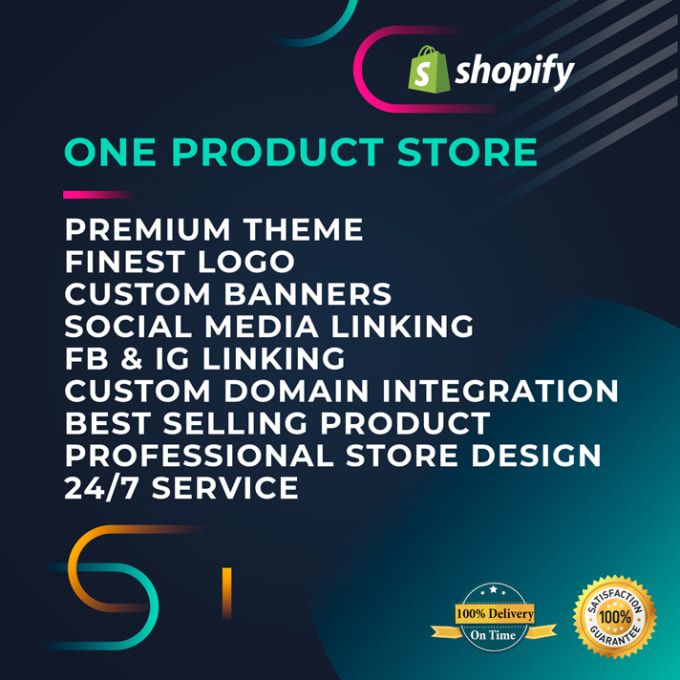 Gig Preview - Build single product shopify store one product dropshipping website