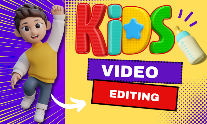 Gig Preview - Professionally do kids video editing with motion effects