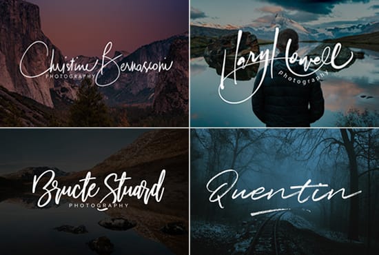 Gig Preview - Create a luxury signature logo in 24 hours