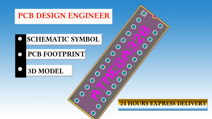 Gig Preview - Create a schematic symbol and pcb footprint using altium