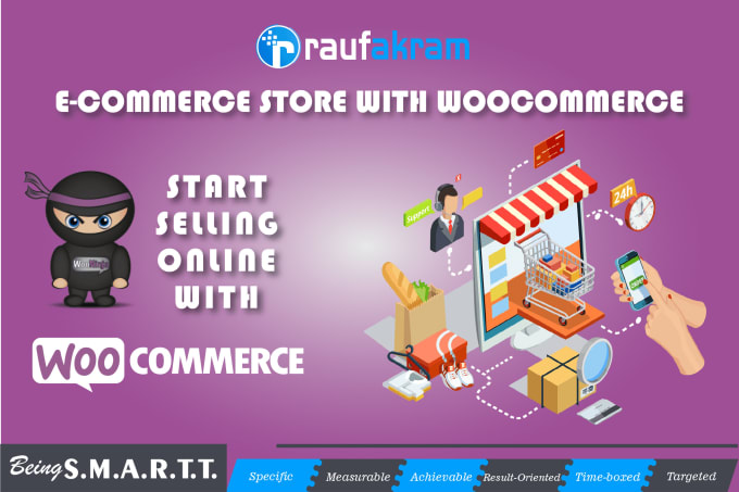 Gig Preview - Build ecommerce online store using woocommerce and wordpress