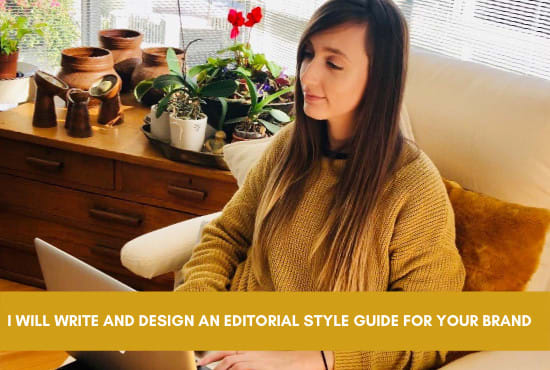 Gig Preview - Write and design an editorial style guide for your brand