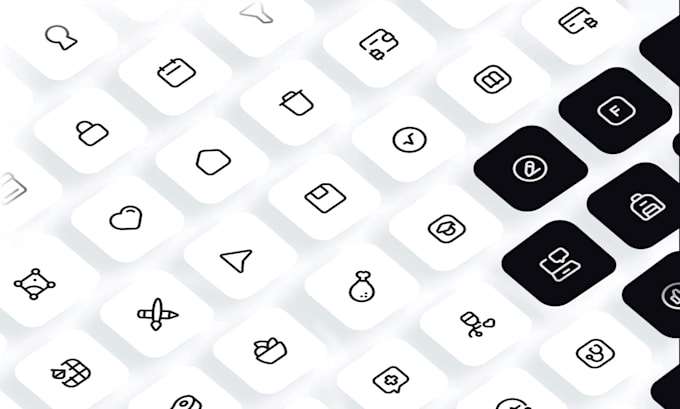 Gig Preview - Design custom line icons for your app or website