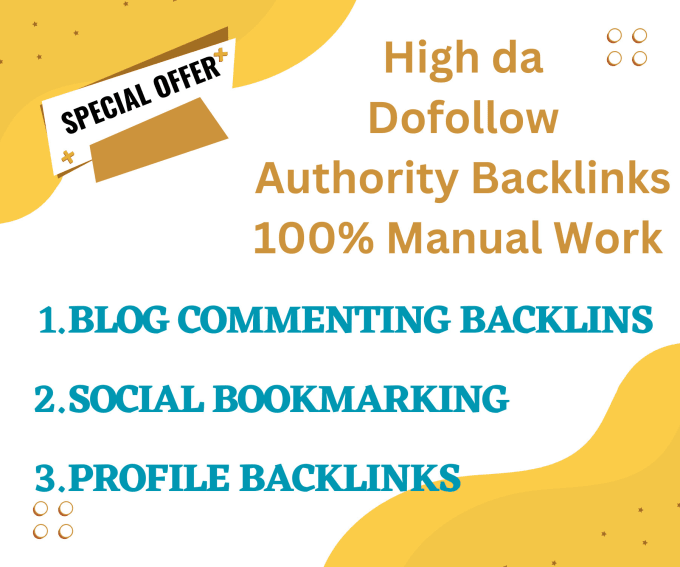 Gig Preview - Build dofollow backlinks social bookmarking profile seo