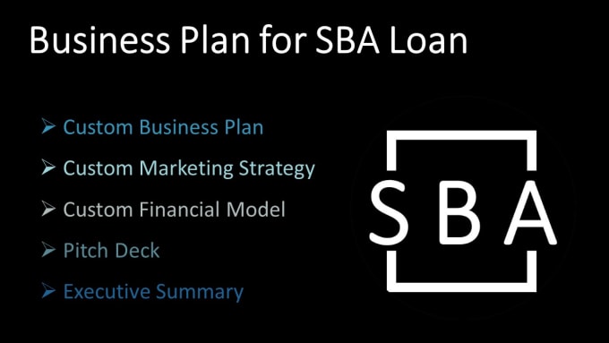 Gig Preview - Sba business plan with financial projections