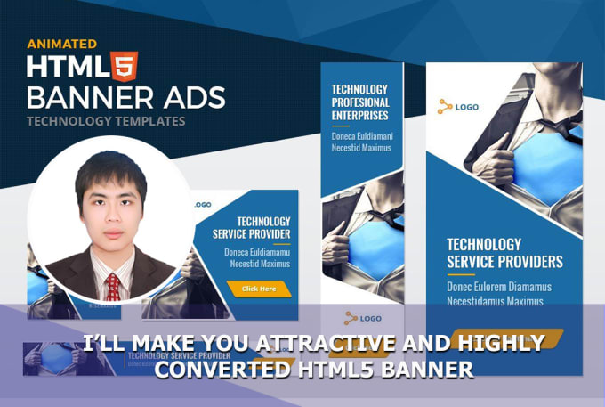 Gig Preview - Create wonderful animated HTML5 banner for ur google ads