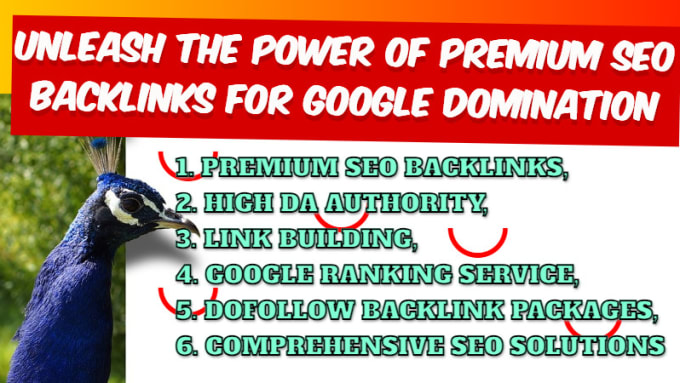 Gig Preview - Be monthly power of premium SEO backlinks for google domination