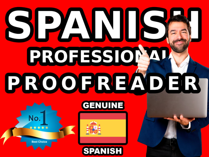 Gig Preview - Proofread and edit your spanish text