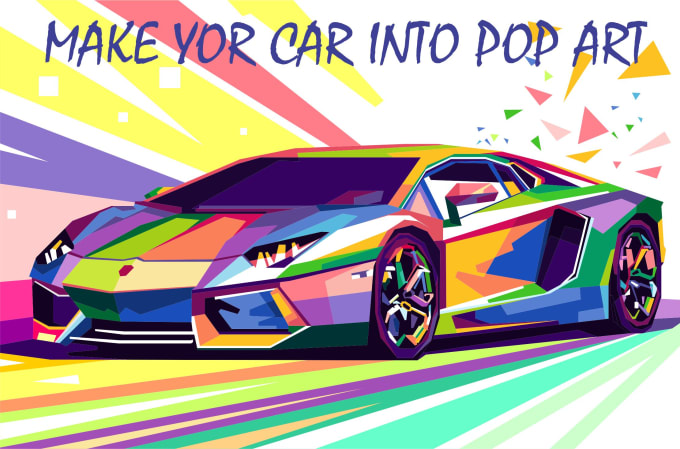 Gig Preview - Make pop art illustration of your car or any vehicle