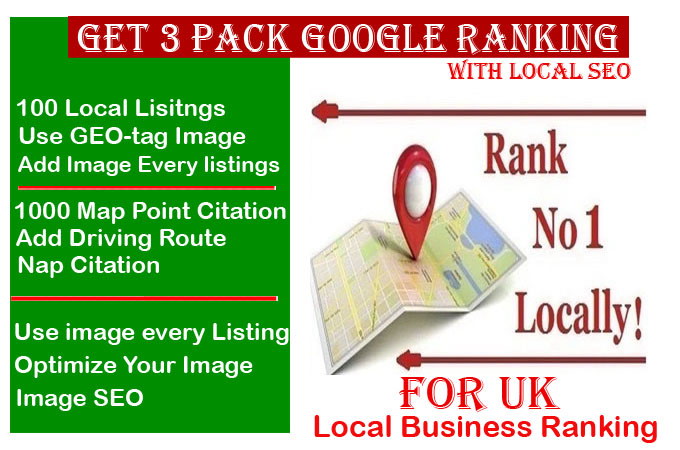 Gig Preview - Do local citations with map citations for UK google ranking