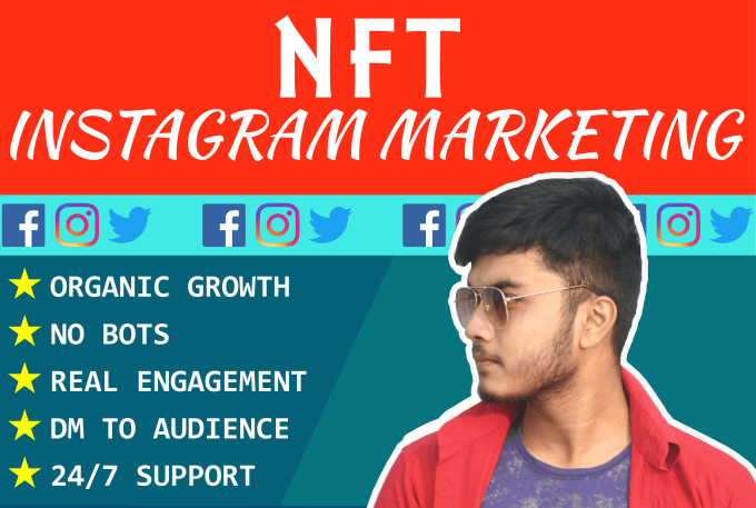 Gig Preview - Do nft instagram marketing to get organic instagram growth