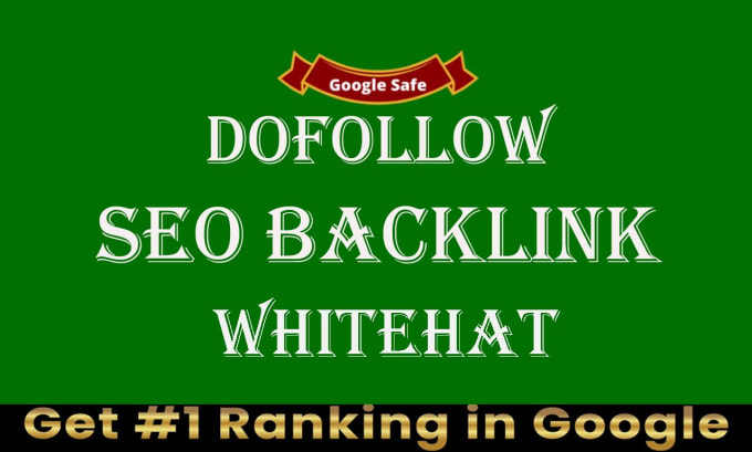 Gig Preview - Dofollow seo backlinks link building help for google ranking