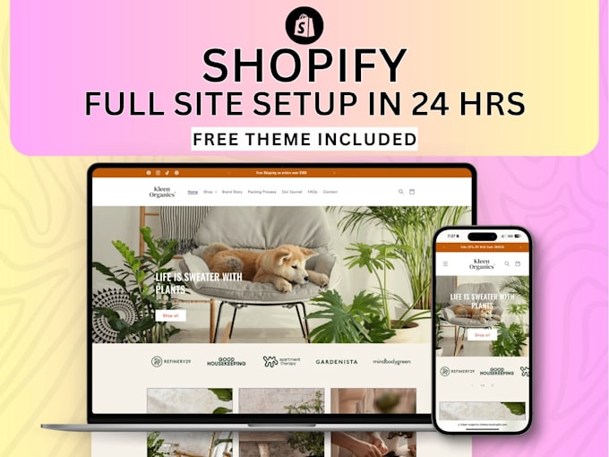 Gig Preview - Shopify website design, shopify redesign shopify store, shopify dropshipping