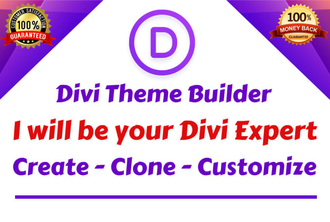 Gig Preview - Design, create, customize wordpress website using divi theme builder