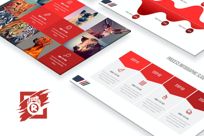 Gig Preview - Design a professional minimalist powerpoint  template