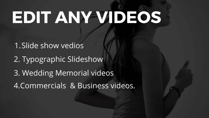 Gig Preview - Make or edit awesome slideshow video for your business