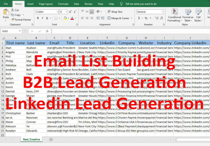 Gig Preview - Do b2b lead generation and targeted prospect email list building