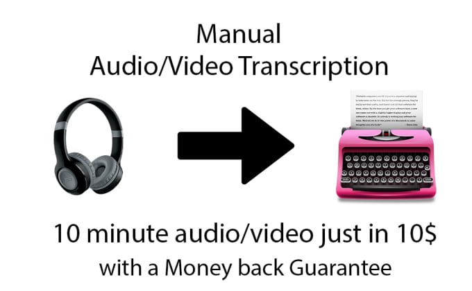 Gig Preview - Do transcription and subtitle of your video in srt format