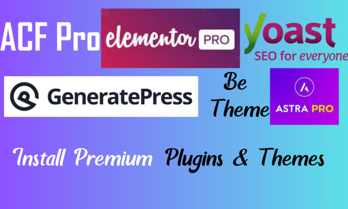 Gig Preview - Install 10 premium plugins and themes