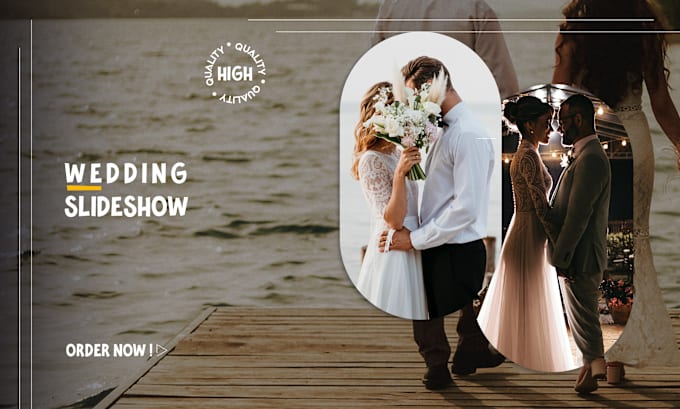 Gig Preview - Create unique photo slideshow video for your weeding