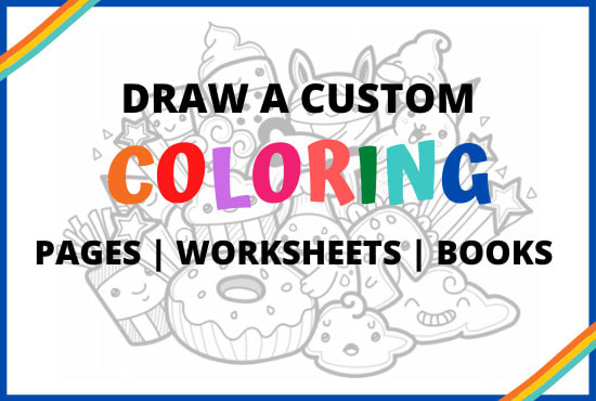 Gig Preview - Draw custom coloring pages