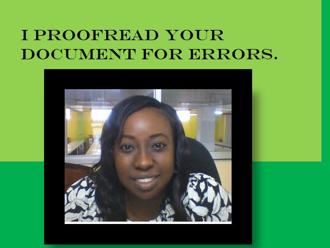 Gig Preview - Professionally proof read your document for errors