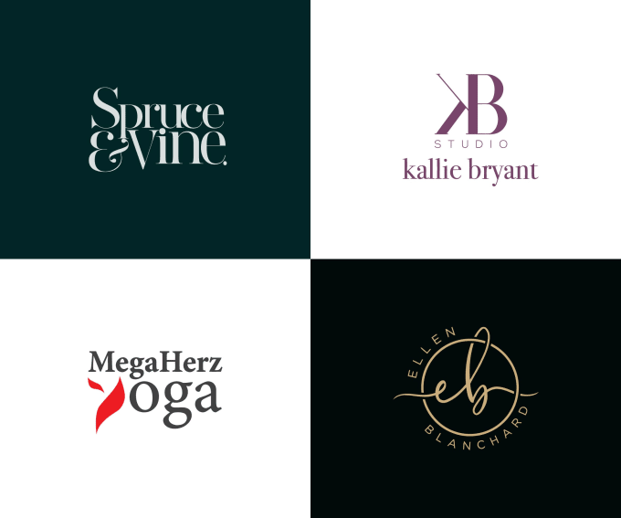 Gig Preview - Design luxury initial text, monogram and clothing brand logo