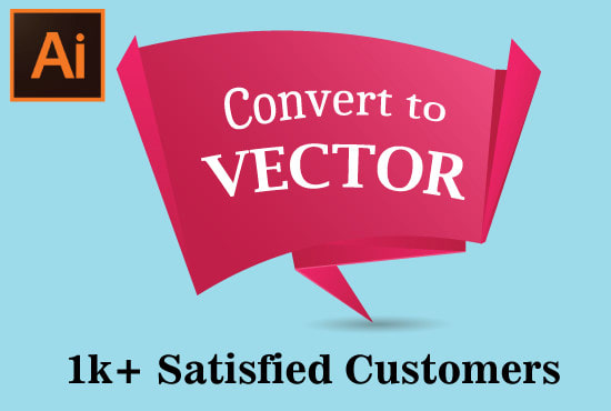 Gig Preview - Convert to vector,vectorize graphic design in 12 hours