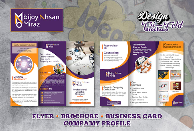 Bestseller - design flyer, trifold brochure, business card, restaurant menu, medical flyer