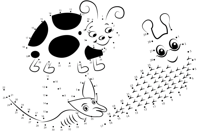 Gig Preview - Design animals dot to dot pages connect the dots for kids