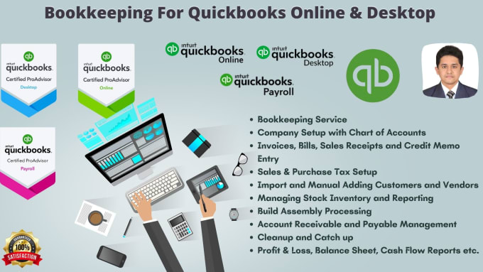 Gig Preview - Bookkeeping and accounting using quickbooks desktop online