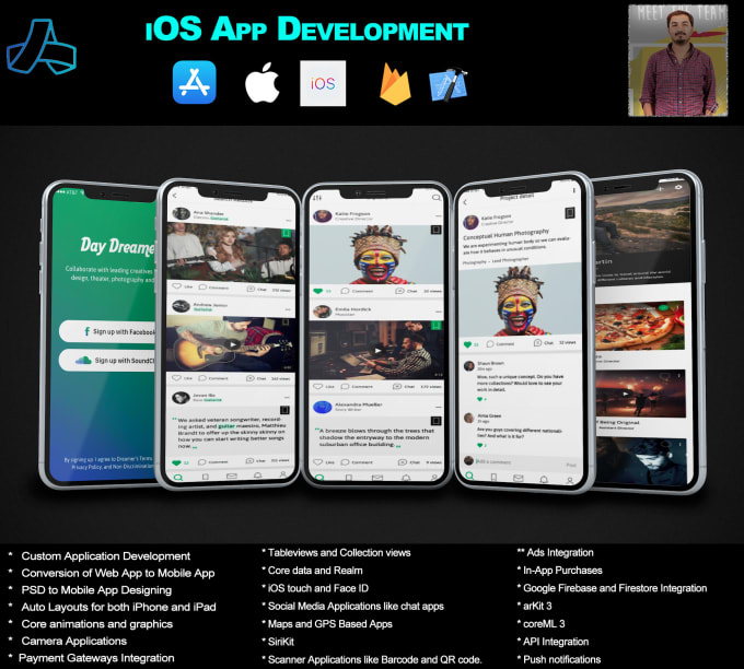 Gig Preview - Develop and design ios application using swiftui or uikit