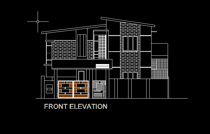 Gig Preview - Design front elevation of 2d house plan