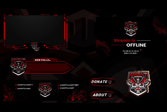 Gig Preview - Design customized  stream overlay pack for twitch