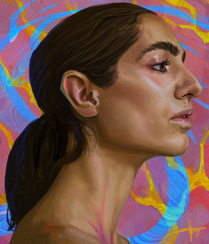 Gig Preview - Paint beautiful and unique digital portraits