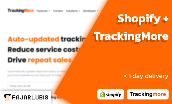 Gig Preview - Integrate trackingmore with your shopify store