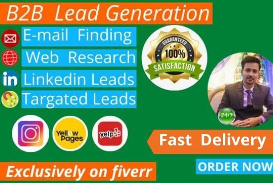 Bestseller - do b2b lead generation linkedin and email list prospecting