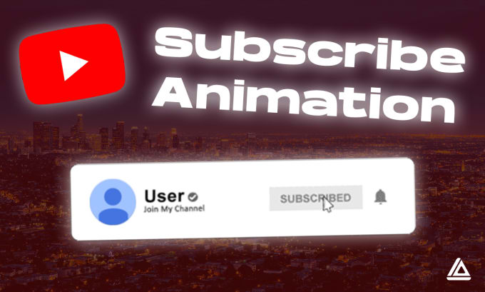 Gig Preview - Create a youtube subscribe animation