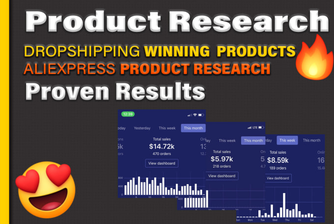 Gig Preview - Aliexpress dropshipping winning shopify product research