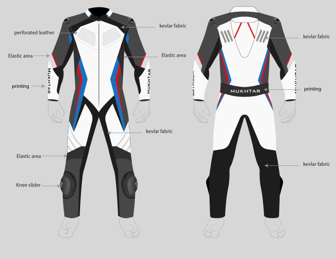 Gig Preview - Design motorbike suits, jackets,glove,shoes