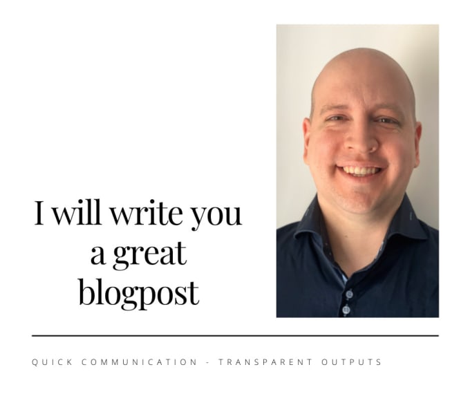 Gig Preview - Write you an attractive and original blog post or article