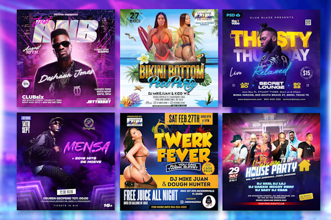 Gig Preview - Do dj, hip hop, concert, sport, club, event party flyer