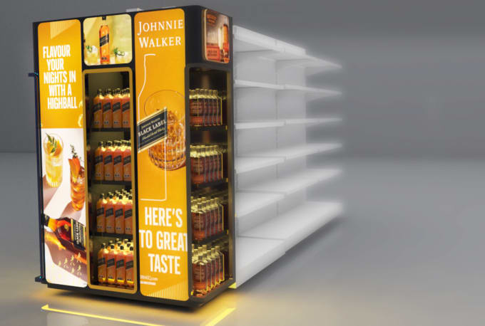 Bestseller - design a 3d photorealistic display, retail, and gondola