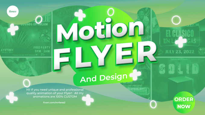 Gig Preview - Create motion flyer  for your instagram and facebook