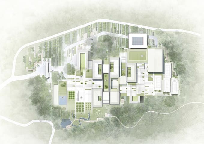 Gig Preview - Do urban design master plan and architectural site plan rendering