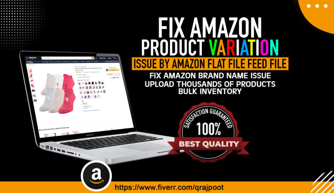 Gig Preview - Fix your amazon product variation issue by amazon product listing flat feed file